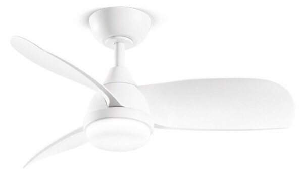 Ventilatore moderno perenz milo 7192 b ct led dimmerabile metallo acrilico - Perenz