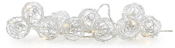 Markslöjd 705442 - Catena decorativa a LED ZOO 10xLED/2xAA 1,6m bianco caldo
