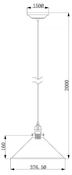 Elstead PV-SP-AB - Lampadario a sospensione con filo PROVENCE 1xE27/60W/230V oro
