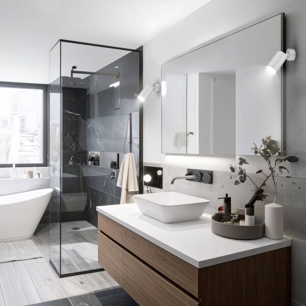 Brilagi - Luce Spot da bagno SELE 1xGU10/30W/230V IP44 argento