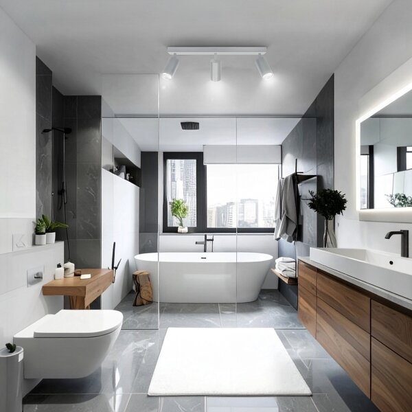 Brilagi - Luce Spot da bagno SELE 3xGU10/30W/230V IP44 argento