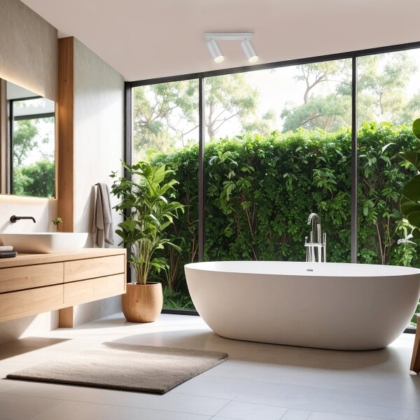 Brilagi - Luce Spot da bagno SELE 2xGU10/30W/230V IP44 argento