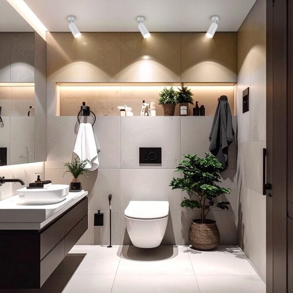 Brilagi - Luce Spot da bagno SELE 1xGU10/30W/230V IP44 argento