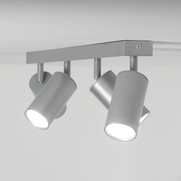 Brilagi - Luce Spot da bagno SELE 4xGU10/30W/230V IP44 argento
