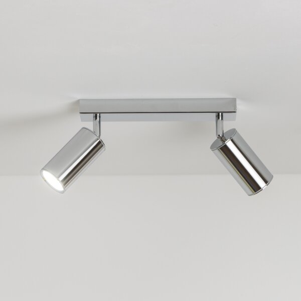 Brilagi - Luce Spot da bagno SELE 2xGU10/30W/230V IP44 cromo lucido