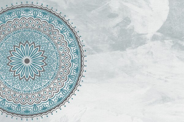 Carta da parati Un mandala blu e grigio, Carta da parati Texture, Carta da parati popolare, u98495v2 - Tapeko.it