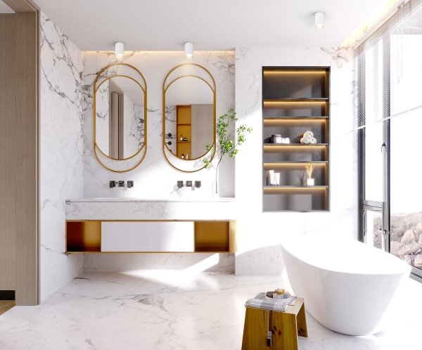 Brilagi - Luce Spot da bagno SELE 1xGU10/30W/230V IP44 bianco