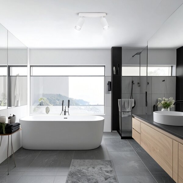 Brilagi - Luce Spot da bagno SELE 2xGU10/30W/230V IP44 bianco