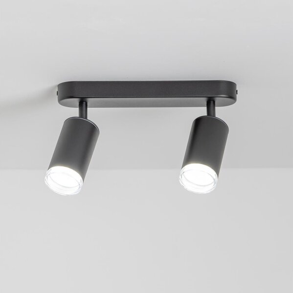 Brilagi - Luce Spot da bagno SELE 2xGU10/30W/230V IP44 nero