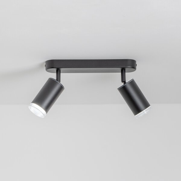 Brilagi - Luce Spot da bagno SELE 2xGU10/30W/230V IP44 nero