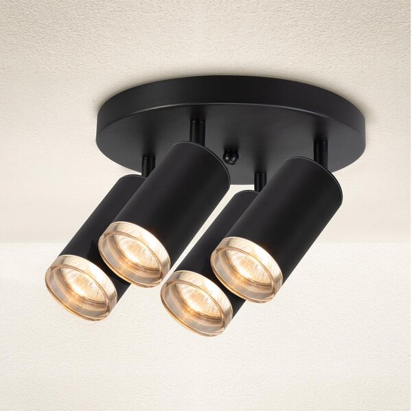 Brilagi - Luce Spot da bagno SELE AQUA 4xGU10/30W/230V IP44 nero