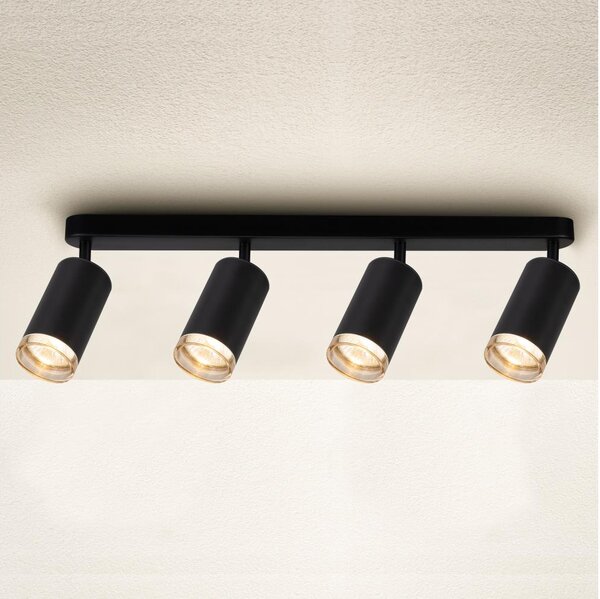 Brilagi - Luce Spot da bagno SELE 4xGU10/30W/230V IP44 nero
