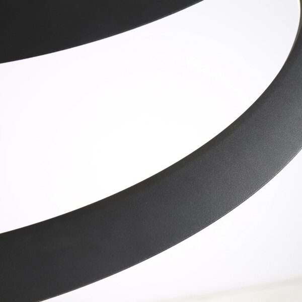 Lampadario LED a sospensione con filo TANGO LED/44W/230V 4000K diametro 60 cm nero