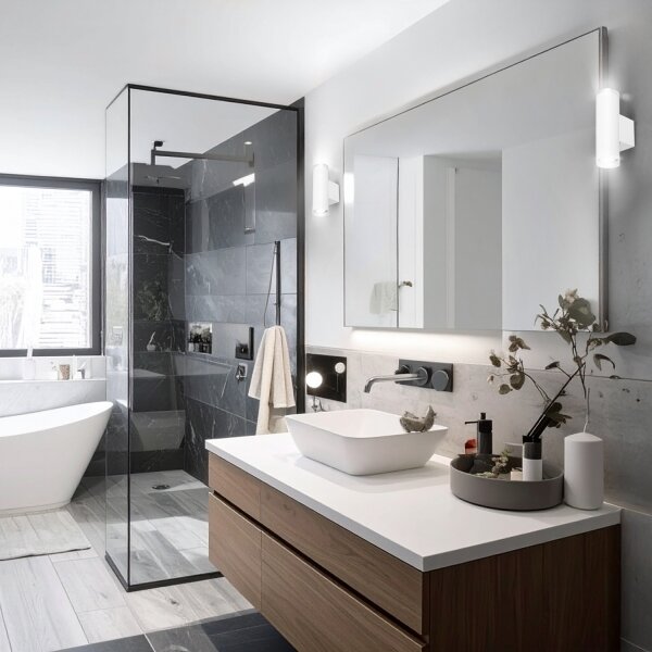 Brilagi - Faretto da bagno SELE AQUA 2xGU10/30W/230V IP44 bianco