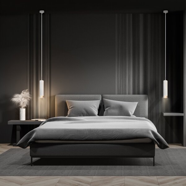 Brilagi - Lampadario da bagno su filo SELE AQUA 1xGU10/30W/230V IP44 bianco