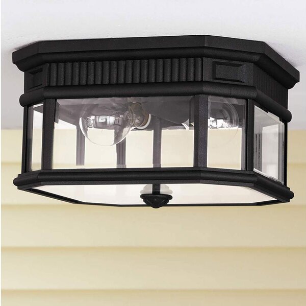 Feiss FE-COTSLN-F-BK-Plafoniera da esterno COTSWOLD LANE 2xE27/60W/230V IP44