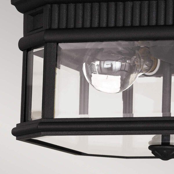 Feiss FE-COTSLN-F-BK-Plafoniera da esterno COTSWOLD LANE 2xE27/60W/230V IP44