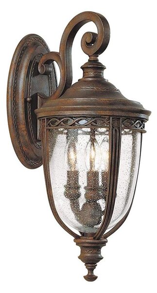 Feiss FE-EB2-M-BRB-Applique da esterno ENGLISH BRIDLE 3xE14/60W/230V IP44