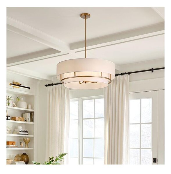 Hinkley HK-GRAHAM-L-LCB - Lampadario a sospensione con supporto rigido GRAHAM 4xE14/40W/230V