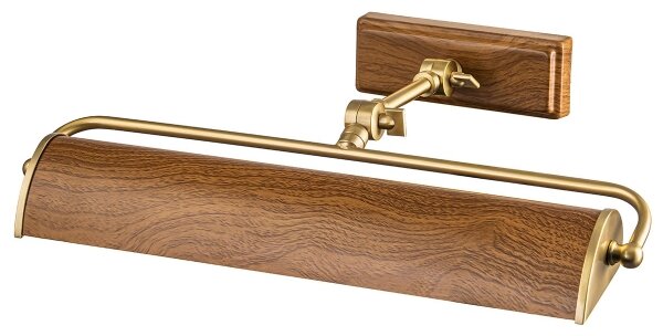 Elstead WINCHFIELD-PLM-AB-OAK - Lampada da quadro WINCHFIELD 2xE14/40W/230V quercia