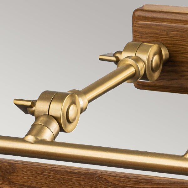 Elstead WINCHFIELD-PLL-AB-OAK - Lampada da quadro WINCHFIELD 4xE14/40W/230V quercia