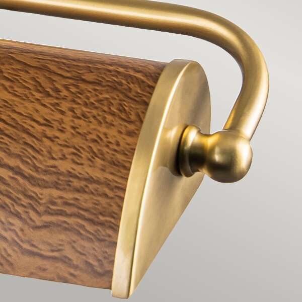 Elstead WINCHFIELD-PLM-AB-OAK - Lampada da quadro WINCHFIELD 2xE14/40W/230V quercia