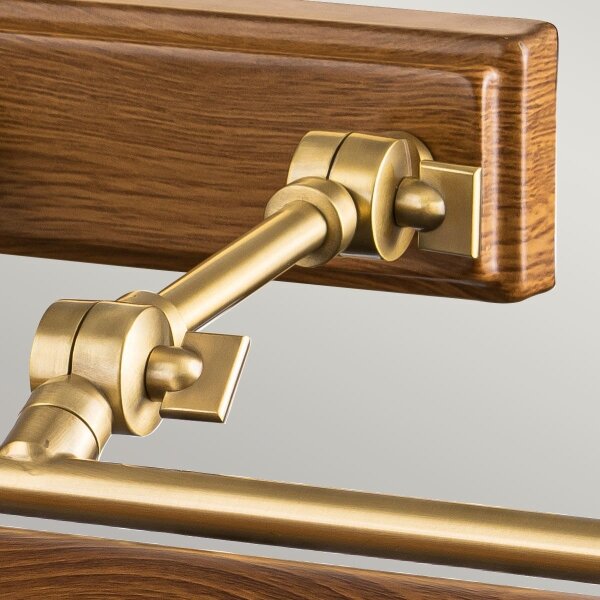 Elstead WINCHFIELD-PLL-AB-OAK - Lampada da quadro WINCHFIELD 4xE14/40W/230V quercia