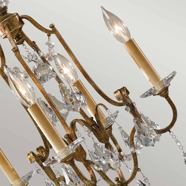 Feiss FE-VALENTINA4 - Lampadario a sospensione con catena VALENTINA 4xE14/60W/230V