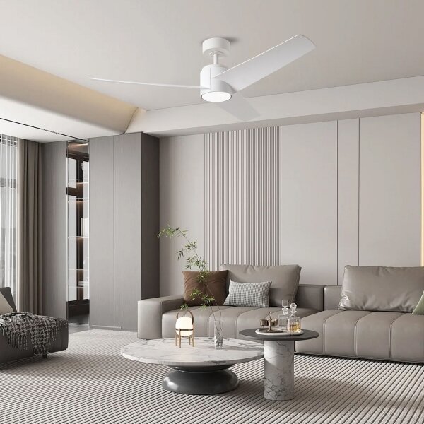 ZEVENTI - Ventilatore da soffitto LED ORVIETO LED/18W/230V Wi-Fi Tuya bianco + telecomando