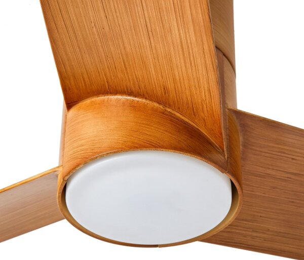 ZEVENTI - Ventilatore da soffitto LED BARROSA LED/18W/230V Wi-Fi Tuya marrone + telecomando