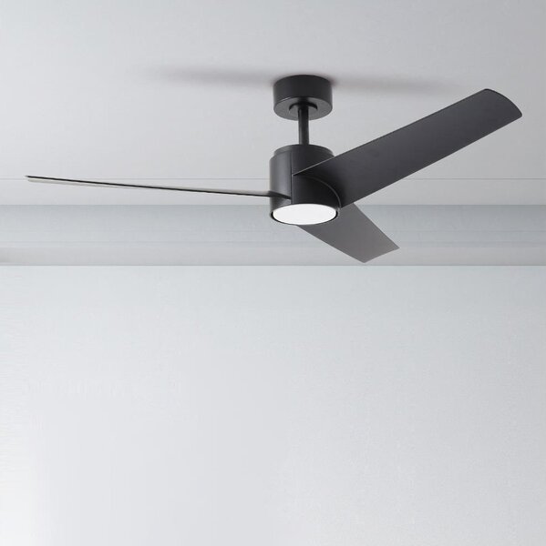 ZEVENTI - Ventilatore da soffitto LED ORVIETO LED/18W/230V Wi-Fi Tuya nero + telecomando