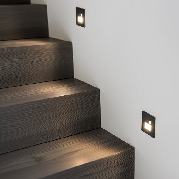 Brilagi - Lampada per scale a LED con sensore LED/1,5W/230V 3000/4000/6500K nero