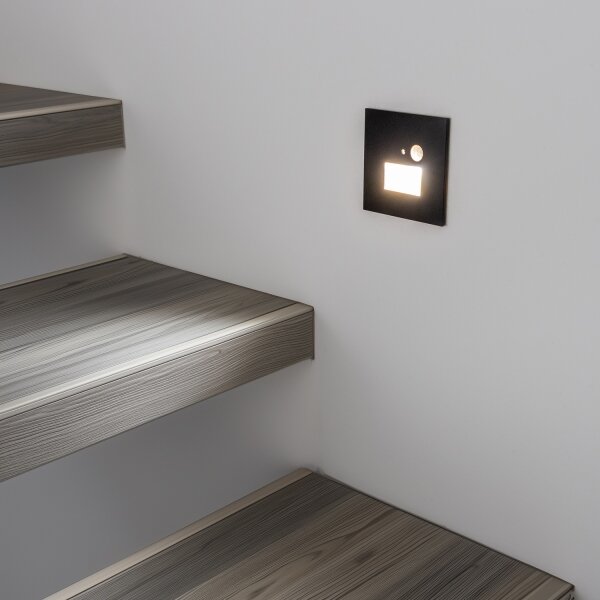Brilagi - Lampada per scale a LED con sensore LED/1,5W/230V 3000/4000/6500K nero