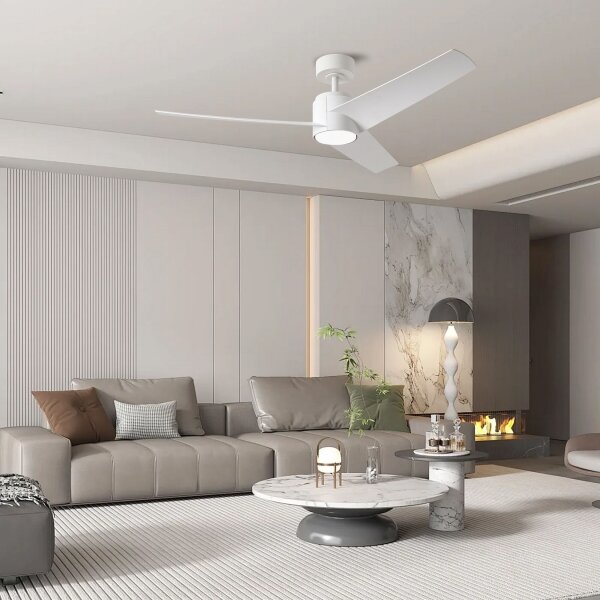 ZEVENTI - Ventilatore da soffitto LED ORVIETO LED/18W/230V Wi-Fi Tuya bianco + telecomando