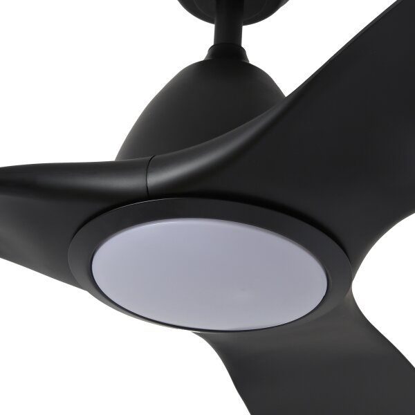 ZEVENTI - Ventilatore da soffitto LED URBINO LED/20W/230V Wi-Fi Tuya, nero + telecomando