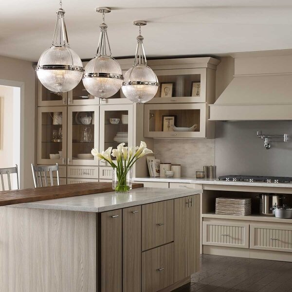 Kichler KL-ASTER-P-PN - Lampadario a sospensione con supporto rigido ASTER 3xE14/60W/230V