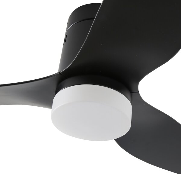 ZEVENTI - Ventilatore da soffitto LED PADUA LED/18W/230V Wi-Fi Tuya nero + telecomando