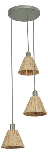 Ledvance - Lampadario a sospensione con filo DECOR RAFFIA 3xE27/15W/230V bastone di rafia