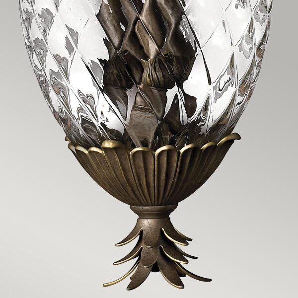 Hinkley HK-PLANT4-P-PZ - Lampadario a sospensione con catena PLANTATION 4xE14/40W/230V bronzo