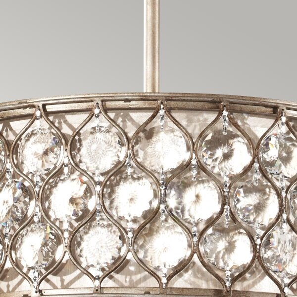 Feiss FE-LUCIA-B - Lampadario a sospensione con supporto rigido LUCIA 3xE27/60W/230V