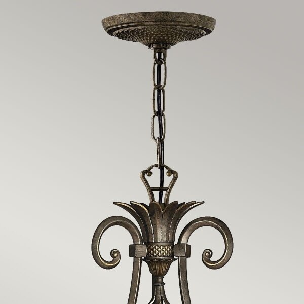 Hinkley HK-PLANT7-PZ - Lampadario a sospensione con catena PLANTATION 7xE14/40W/230V bronzo