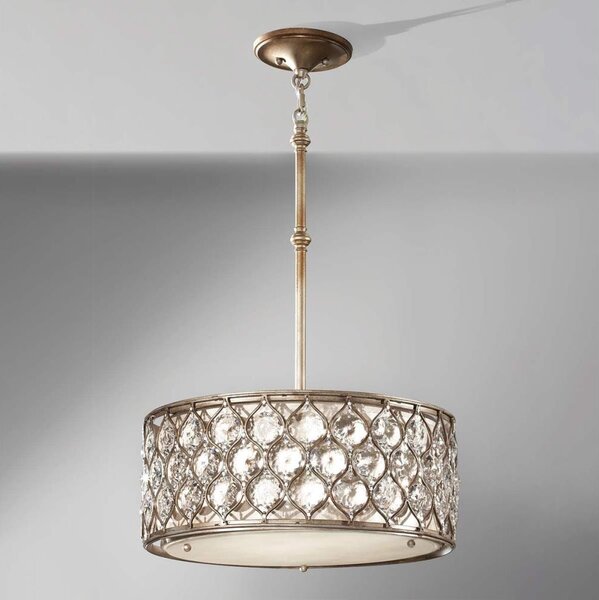 Feiss FE-LUCIA-B - Lampadario a sospensione con supporto rigido LUCIA 3xE27/60W/230V