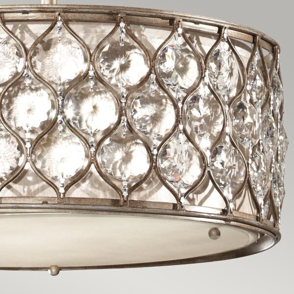 Feiss FE-LUCIA-B - Lampadario a sospensione con supporto rigido LUCIA 3xE27/60W/230V
