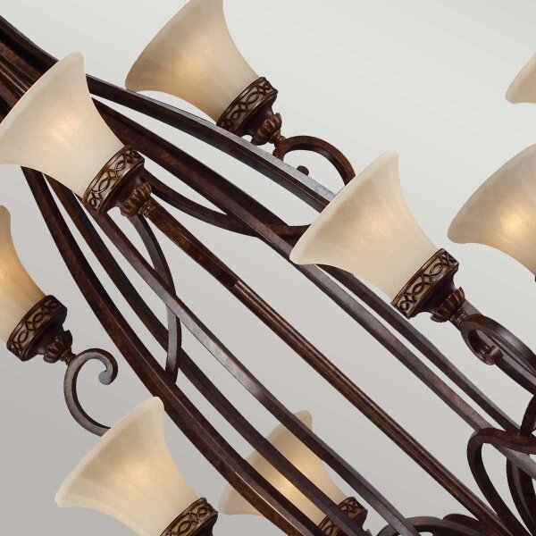 Feiss FE-DRAWING-ROOM18 - Lampadario a sospensione con catena DRAWING ROOM 18xE27/60W/230V
