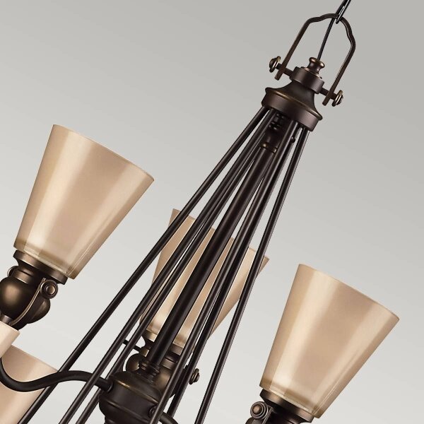 Hinkley HK-MAYFLOWER9 - Lampadario a sospensione con catena MAYFLOWER 9xE27/60W/230V