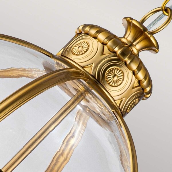 Feiss FE-ADAMS-4P-BB - Lampadario a sospensione con catena ADAMS 4xE14/60W/230V oro