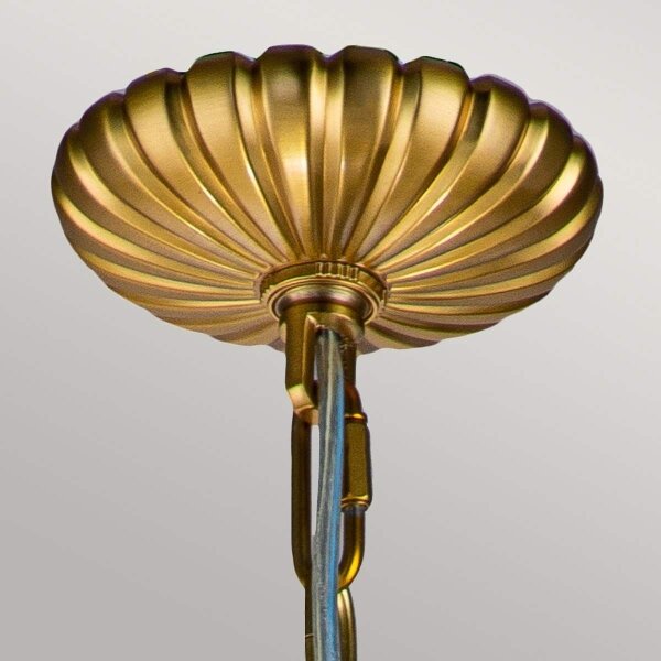 Feiss FE-ADAMS-4P-BB - Lampadario a sospensione con catena ADAMS 4xE14/60W/230V oro