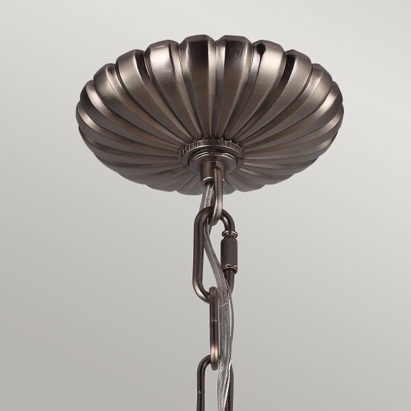 Feiss FE-ADAMS-4P-ANL - Lampadario a sospensione con catena ADAMS 4xE14/60W/230V bronzo
