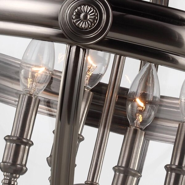 Feiss FE-ADAMS-4P-ANL - Lampadario a sospensione con catena ADAMS 4xE14/60W/230V bronzo