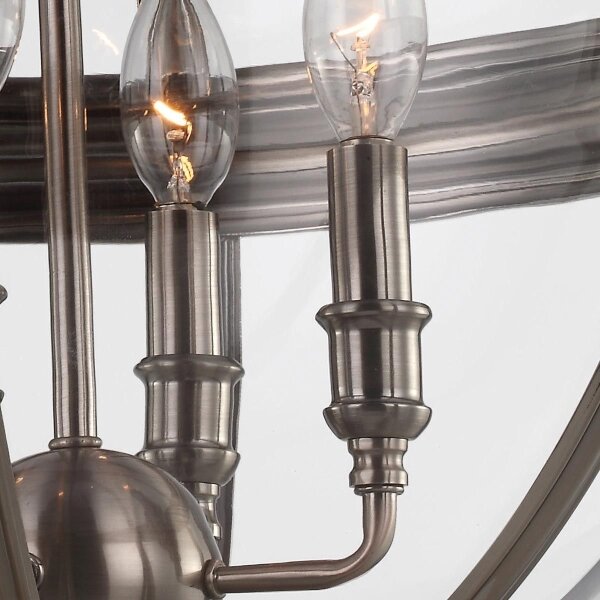 Feiss FE-ADAMS-4P-ANL - Lampadario a sospensione con catena ADAMS 4xE14/60W/230V bronzo